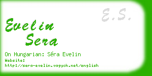 evelin sera business card