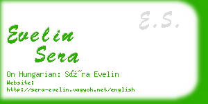 evelin sera business card